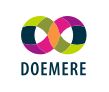 Logo met kleurrijke cirkels en de tekst "Doemere".