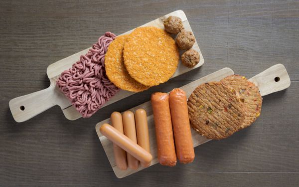 Fleischersatz in der Metzgerei