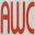 Das Bild zeigt die Buchstaben "AWC" in großen, roten Schriftzeichen auf hellem Hintergrund.