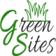 Text logo reading "Green Sites" with green grass above.