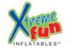 Colorful "Xtreme Fun Inflatables LLC" logo with playful fonts and green, blue, and red text.
