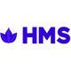 Blue leaf logo with "HMS" in bold, blue letters alongside.
