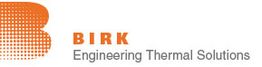 BIRK logo with text: "Engineering Thermal Solutions" in orange and gray.