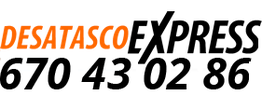 Logo con texto "DESATASCO EXPRESS" en naranja y negro.