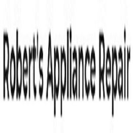"Text reads 'Robert's Appliance Repair' in blurred, bold font."