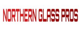 Red text logo reading "NORTHERN GLASS PROS" on a white background.