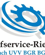 Prüfservice-Rieger nach UVV  BGV BGR Logo