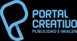 Logo de Portal Creativo en azul con texto "Publicidad e Imagen" sobre fondo negro.