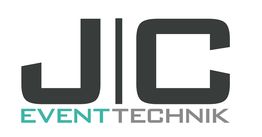 Logo: J|C Eventtechnik in schwarzer und türkisfarbener Schrift.