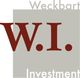 Logo mit den Buchstaben "W.I." und den Wörtern "Weckbart Investment" in Grau und Rot.