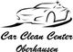 Logo: Silhouette eines glänzenden Autos, Text: "Car Clean Center Oberhausen".