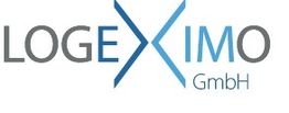 Logo von Logeximo GmbH mit blau-grauer Schrift und einem stilisierten X in der Mitte.