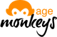 Logo with an orange monkey face, "Image" text, and black "Stock" text below.
