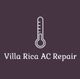 Thermometer icon above "Villa Rica AC Repair" text on a dark background.