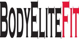 Text logo: "BodyEliteFit" in black and red stylized font.