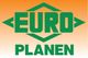 Logo mit grünem Text: "EURO PLANEN" auf orangefarbenem Hintergrund.