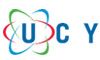 Logo met letters "UCY" omgeven door kleurrijke ellipsen.