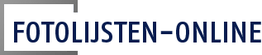 Logo van Fotolijsten-Online met grijze en blauwe letters.