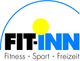 Logo mit der Aufschrift "FIT-INN" und den Worten "Fitness, Sport, Freizeit" darunter.