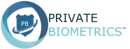 Logo of Private Biometrics featuring a shield with "PB" and a circular design.