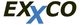 Schwarzer Schriftzug "EXCO" mit einem blauen "X" in der Mitte auf weißem Hintergrund.