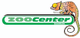 ZooCenter-Logo mit grünem Text und Chamäleon rechts auf weißem Hintergrund.