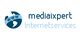 Logo der Firma "mediaxpert Internetservices" mit einem Globus und dem Schriftzug "www".