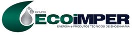 Logo do Grupo ECOIMPER com gota d'água e texto sobre energia e produtos técnicos de engenharia.
