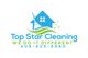 Logo for Top Star Cleaning with house, broom, and contact number: 408-905-9980.