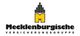 Logo der Mecklenburgischen Versicherungsgruppe mit einem gelben "M" und schwarzen Streifen oben.
