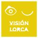 Logo amarillo con un ojo y una curva que simulan una cara. Texto: "Visión Lorca".
