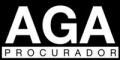 Texto "AGA Procurador" en blanco sobre fondo negro.