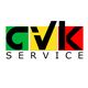 Logo mit bunten Blöcken und dem Text "GVK Service".