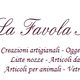 Logo di "La Favola Incantata" con servizi artigianali e bandiera italiana in basso a sinistra.