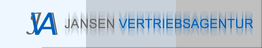 Logo der Jansen Vertriebsagentur mit den Buchstaben JVA und Text.