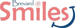 Logo with "Brevard Smiles" in playful font, "i" as a sun, and a smiley arc under "Smiles".