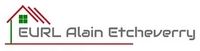 Logo de l'entreprise "EURL Alain Etcheverry" avec une maison stylisée à gauche.