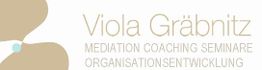 Logo mit dem Text "Viola Gräbnitz, Mediation Coaching Seminare Organisationsentwicklung".