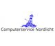 Blaues Leuchtturm-Logo mit Text "Computerservice Nordlicht" auf weißem Hintergrund.