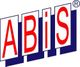 Logo mit Buchstaben "ABIS" in Rot auf blauen, weißen Rechtecken.