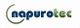 Logo mit dem Schriftzug "napurotec" in blau-grünem Design auf weißem Hintergrund.