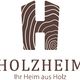 Braunes "H" mit Holzmaserung, darunter steht "HOLZHEIM - Ihr Heim aus Holz".