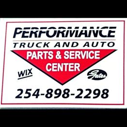 Performance Truck and Auto parts sign with contact number 254-898-2298.