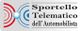 Logo di "Sportello Telematico dell’Automobilista" con simboli rossi e blu stilizzati.