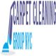 "Logo of Carpet Cleaning Group NYC with a vacuum icon, in purple and blue text."