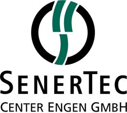 Logo von SenerTec Center Engen GmbH mit stilisiertem grünen und schwarzen Kreis-Symbol.