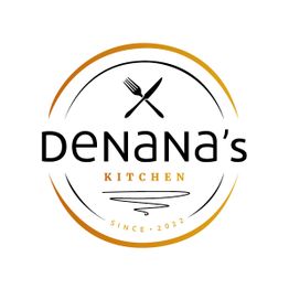 Logo von "Denana's Kitchen" mit Besteck-Symbol und Gründungsjahr 2022.