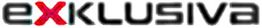 Logo della scritta "exklUSiva", con "X" evidenziata in rosso.