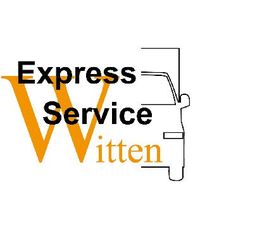 Logo mit Text "Express Service Witten" und stilisiertem Auto.