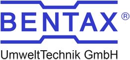 Logo von Bentax Umwelttechnik GmbH in blauer Schrift auf weißem Hintergrund.